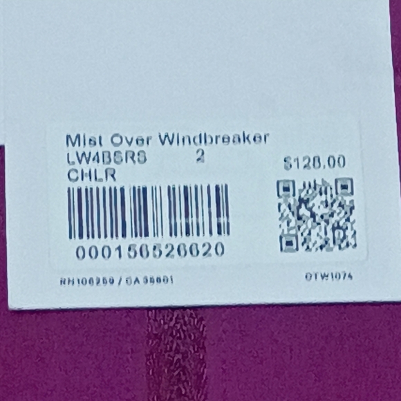 NWT Lululemon Mist Over Windbreaker - Chilled Grape - Picture 7 of 7